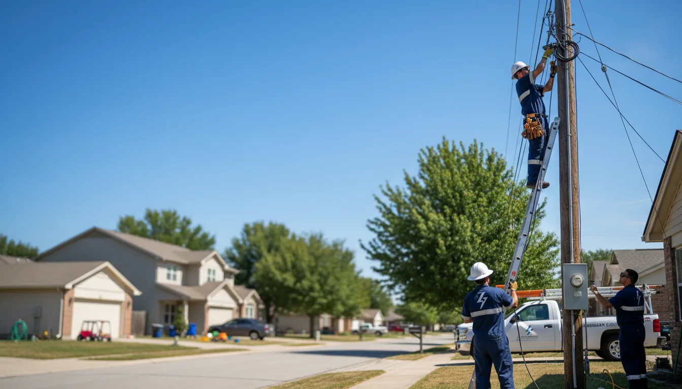 Residential electrician providing installation services in Harviell, MO